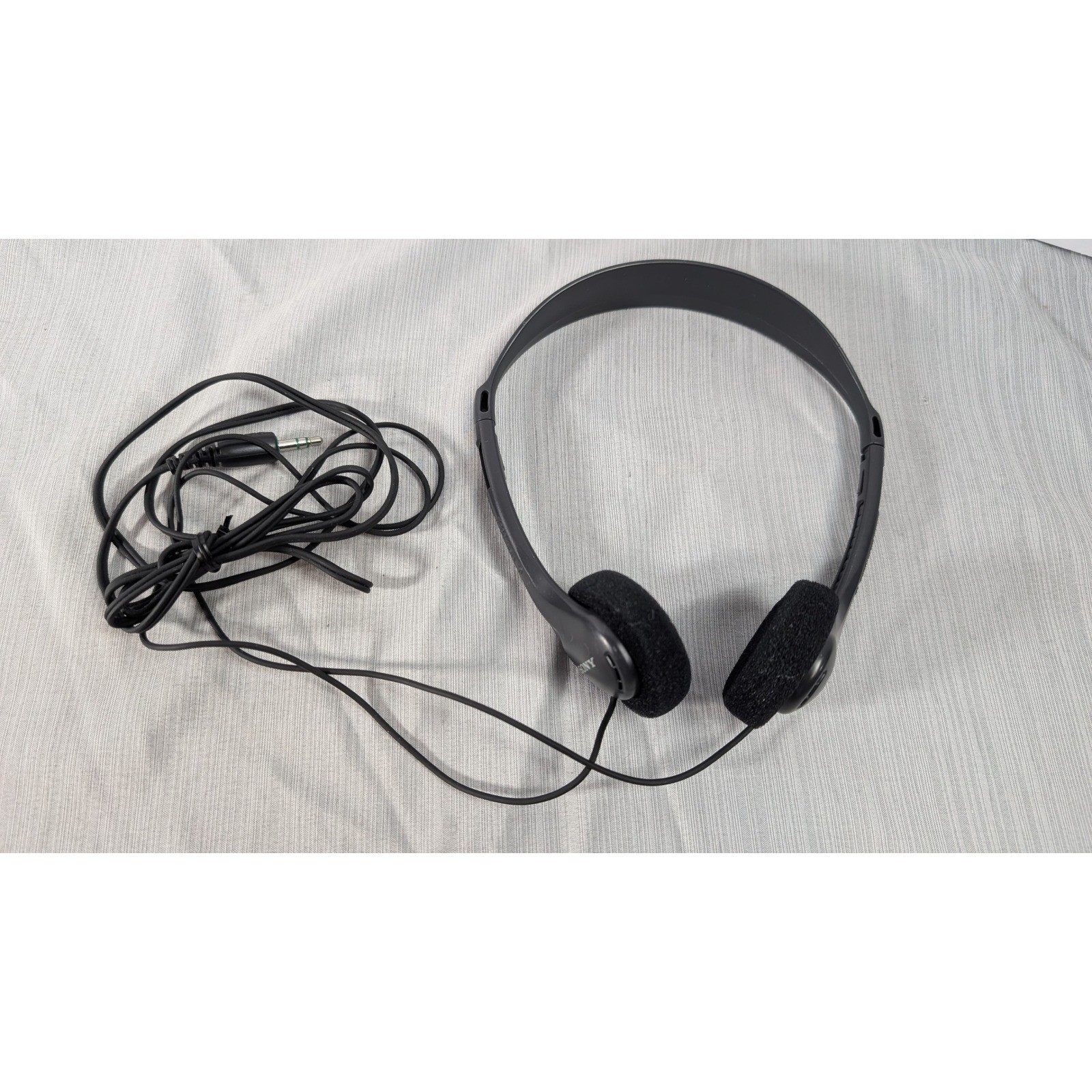 Sony MDR-005E Headphones Black Wired On-Ear Lightweight Audio – Tested Working