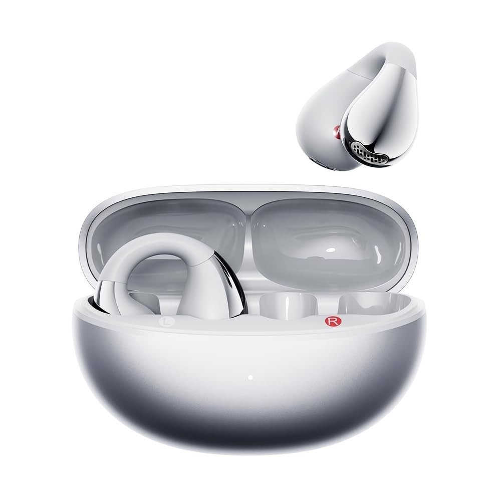 Wireless Open Ear Bluetooth Earbuds, Hi-Res Audio, Deep Bass, 40H Playtime, IPX5