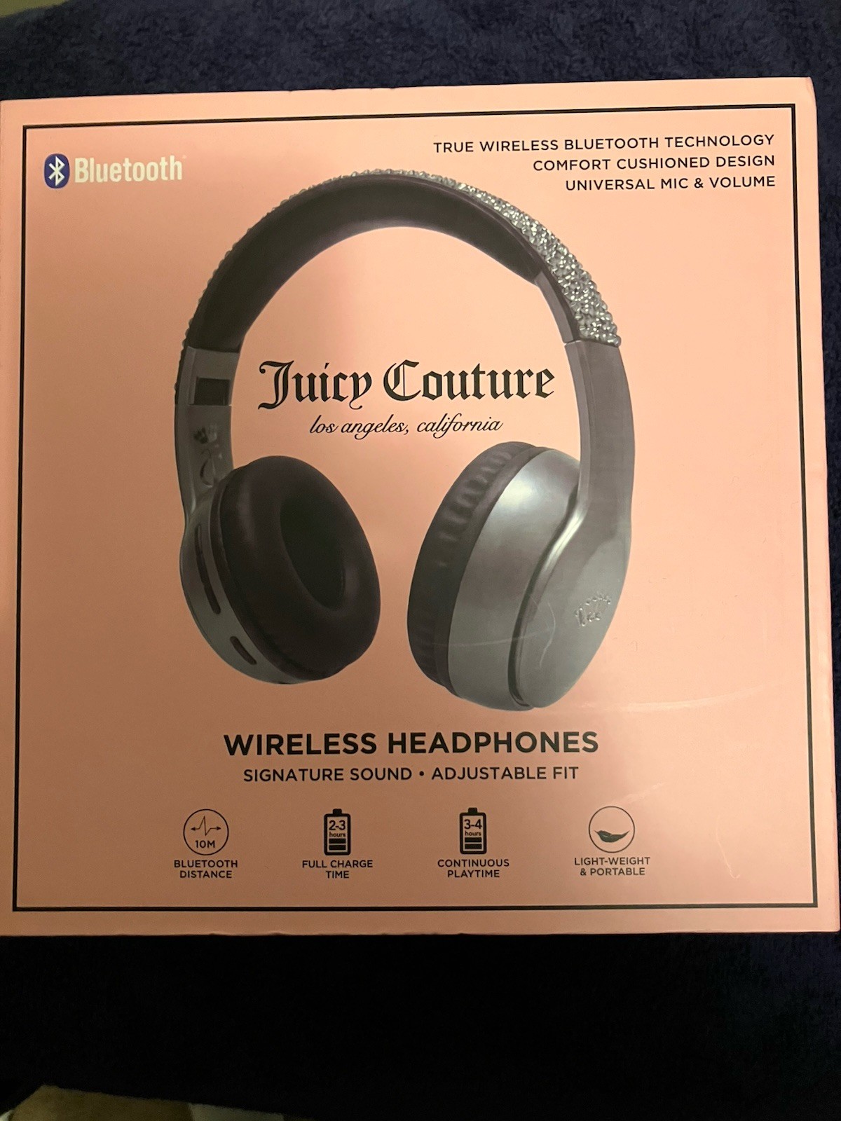 Juicy Couture Wireless Bluetooth Headphones New In Box
