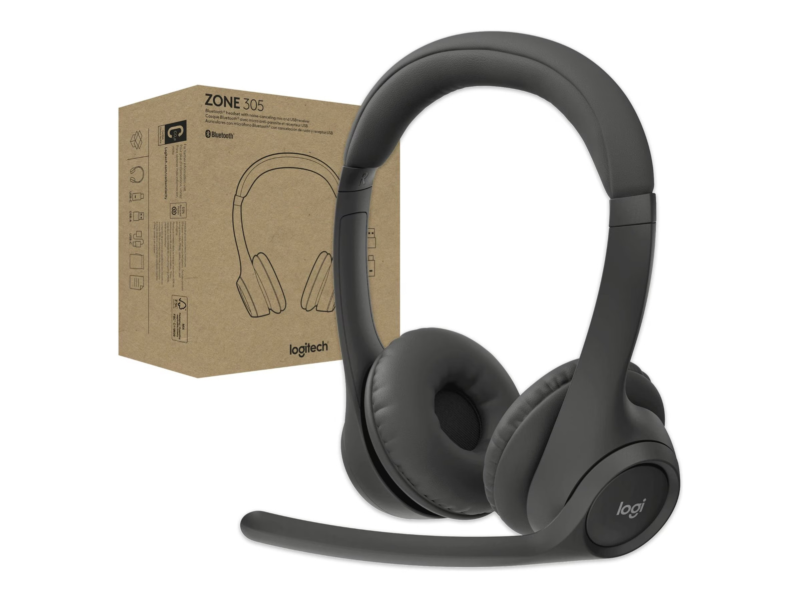 Logitech Zone 305 Wireless Bluetooth Headset with Microphone – Brand New Sealed