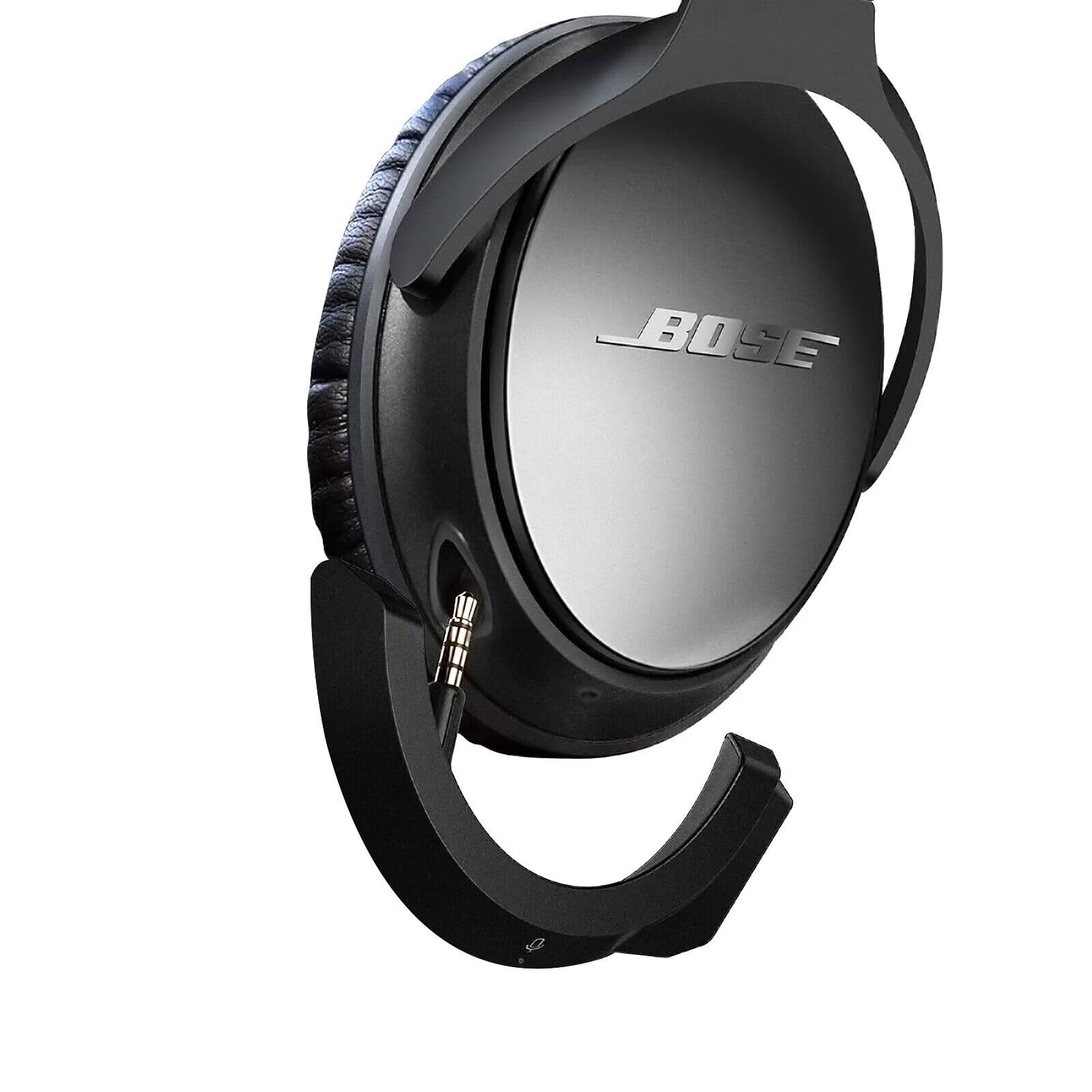 aptX Wireless Bluetooth Adapter for QC25 Headphones – Mic & Volume Control, Blac