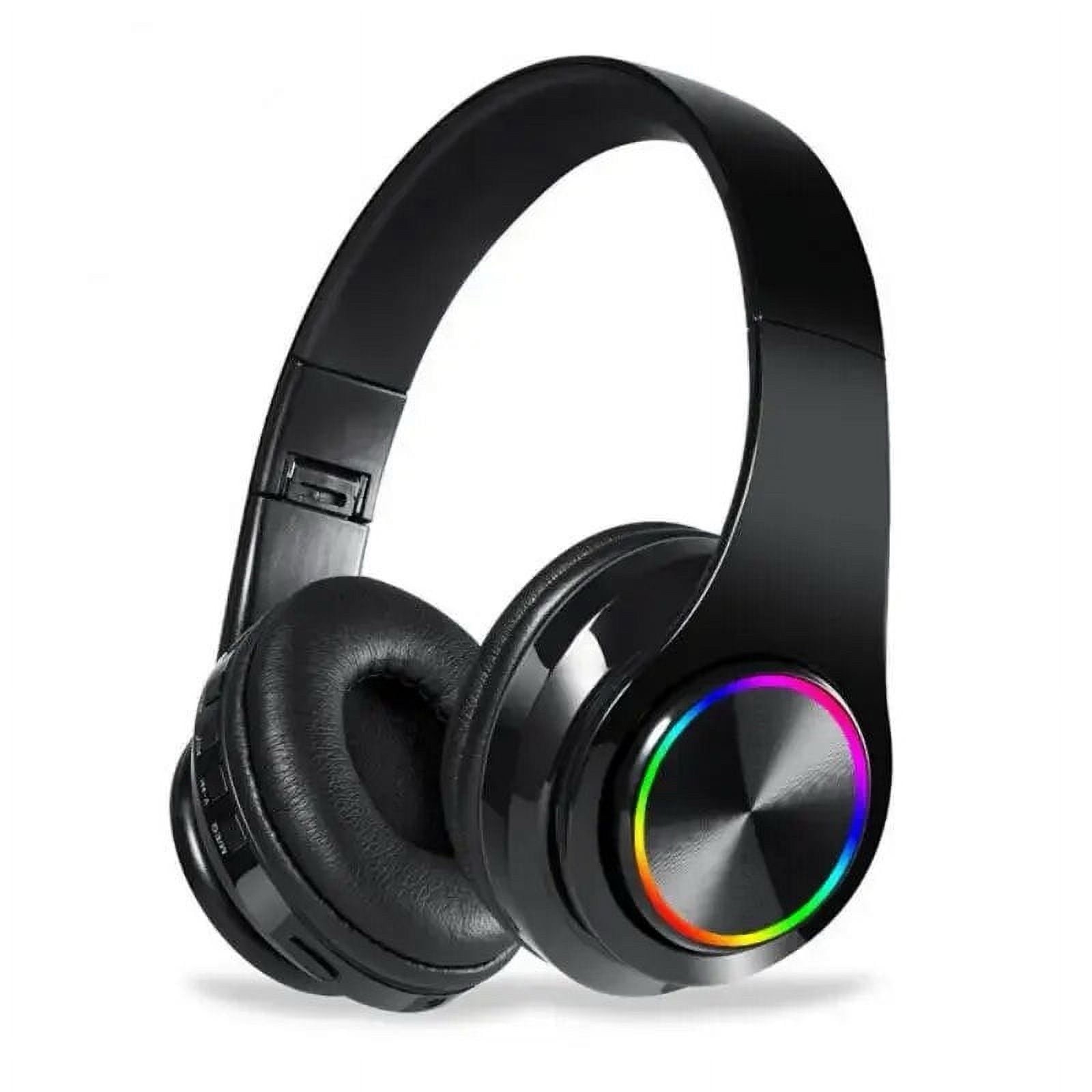 B39 Wireless Bluetooth Headphones, Foldable, LED Lights, TF Card, AUX, USB
