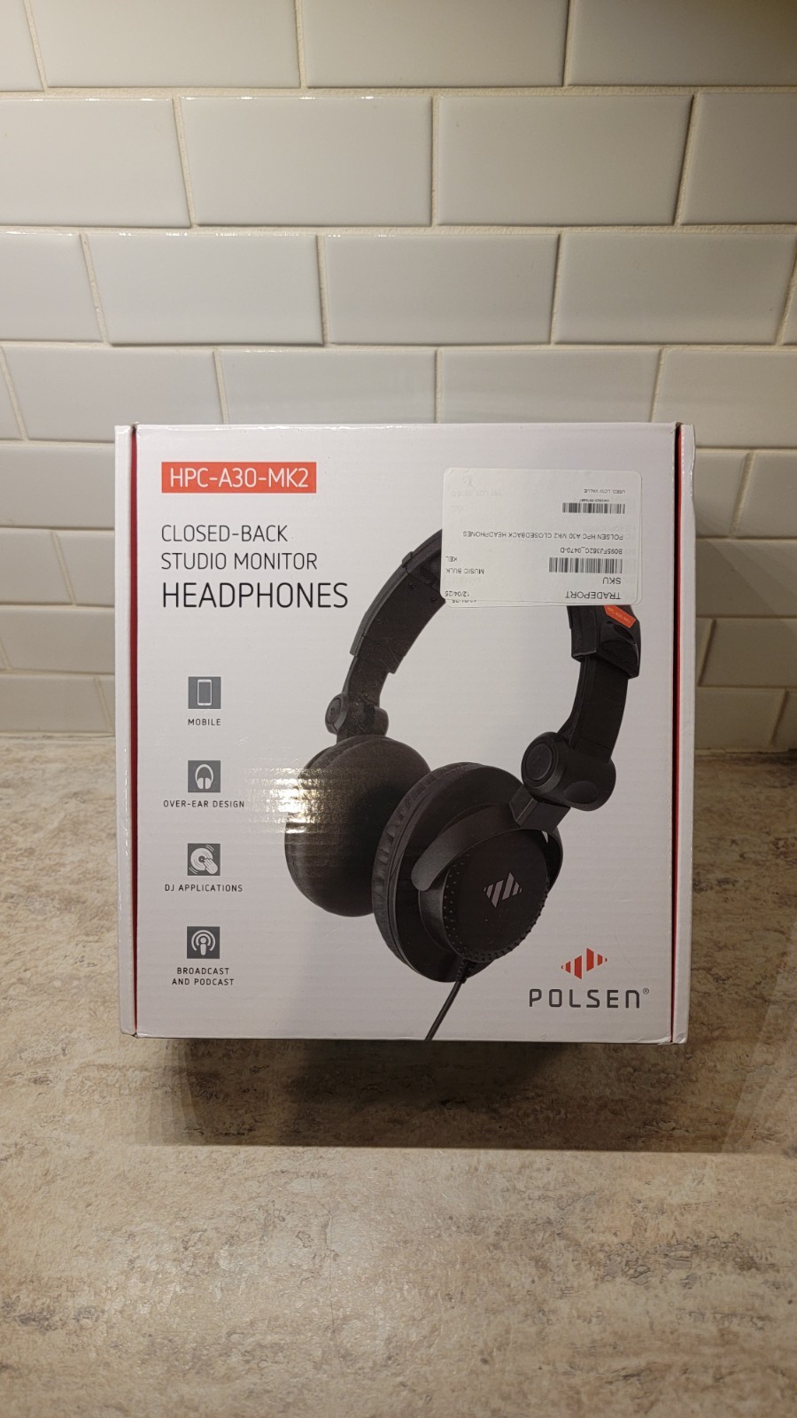Polsen HPC-A30-MK2 Closed-Back Over-Ear Studio Monitor Headphones