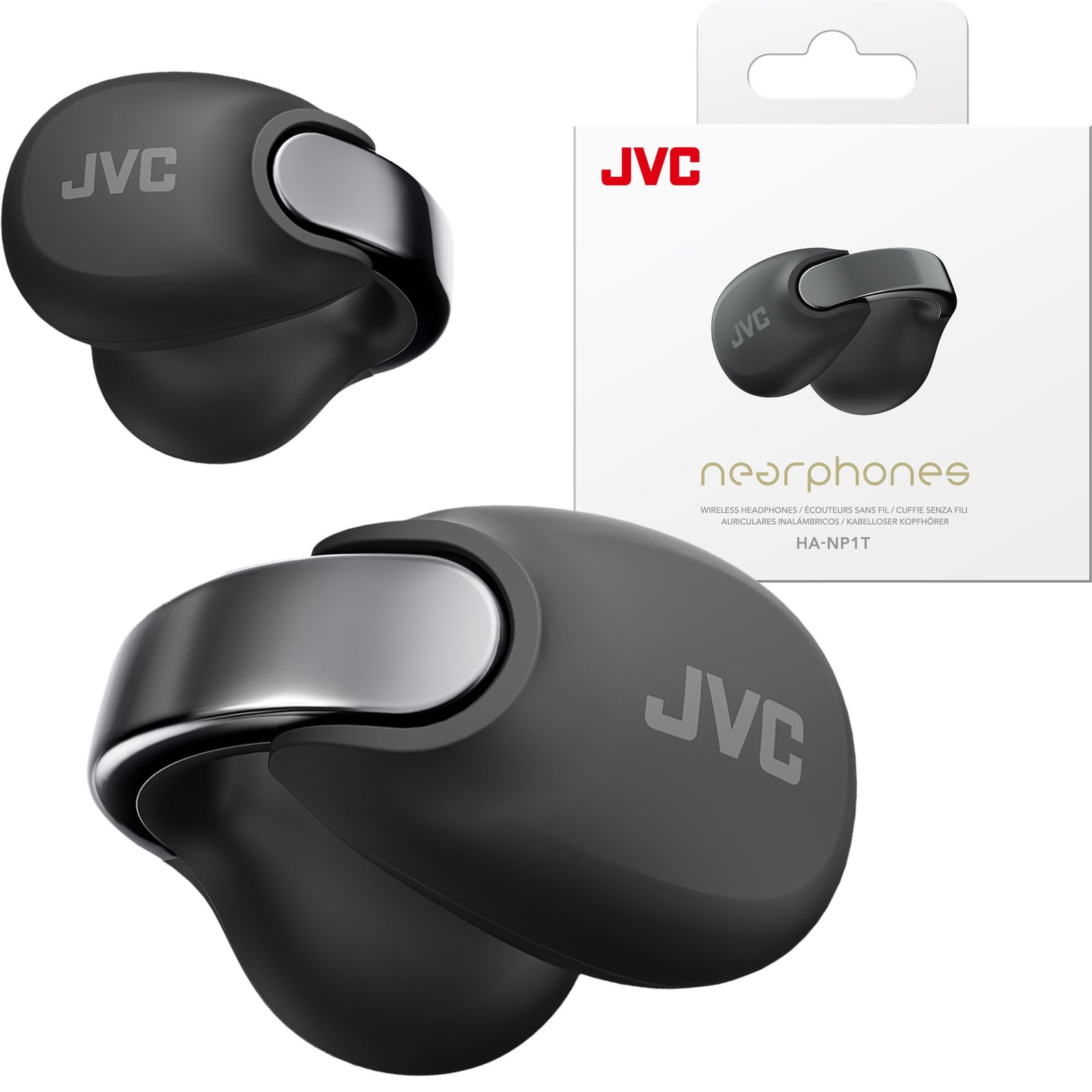 JVC Nearphones Open Ear True Wireless Clip Earbud