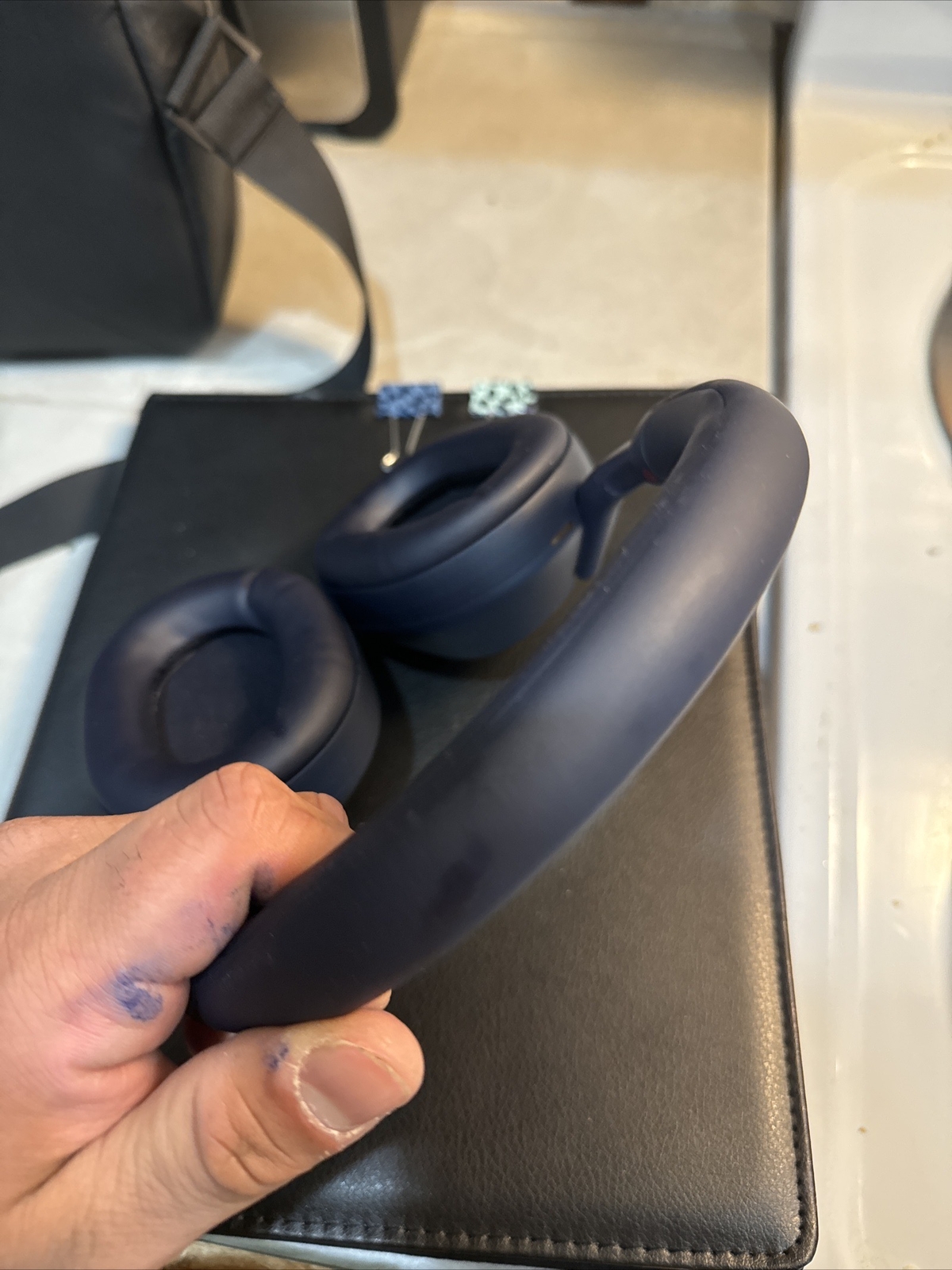 Sony WH1000XM5/L Wireless Bluetooth Over-Ear Headphones – Blue