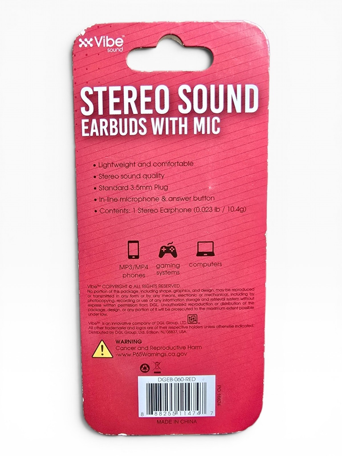 Choose Your Color Vibe Sound Stereo Earbuds With Mic 3.5mm Wired Headphones