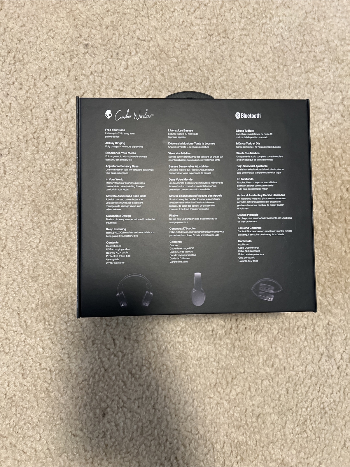 Skullcandy Crusher Wireless Headphones – Black