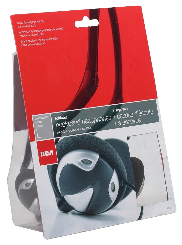HP245 Folding Neckband Style Headphone for Smartphones, Tablets, MP3 Players