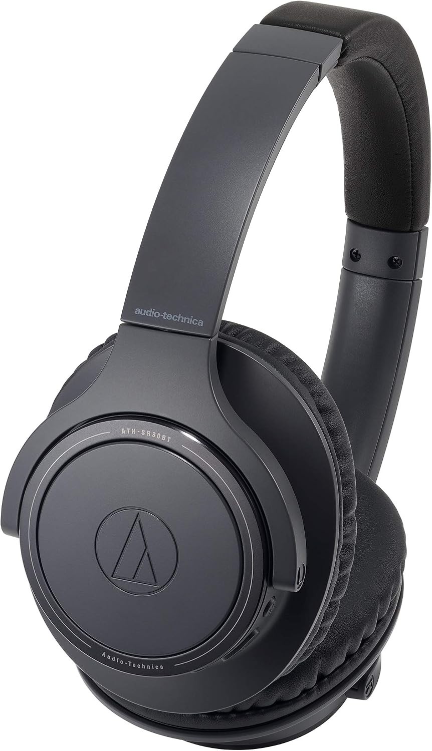 Audio Technica ATH-SR30BT BK headphone bluetooth wireless headphone with microph