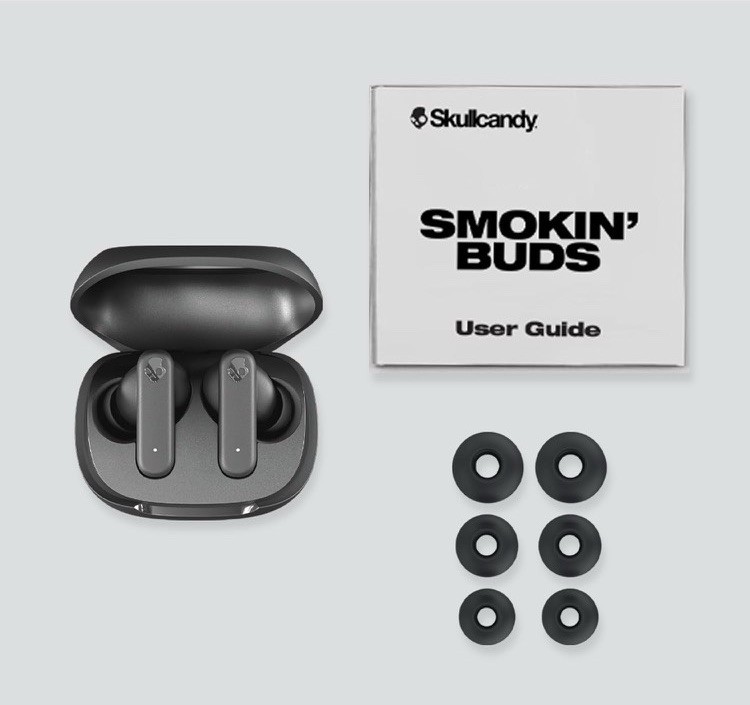 Skullcandy Smokin Buds Wireless Earbuds Bluetooth Headphones Preppy Sage A9