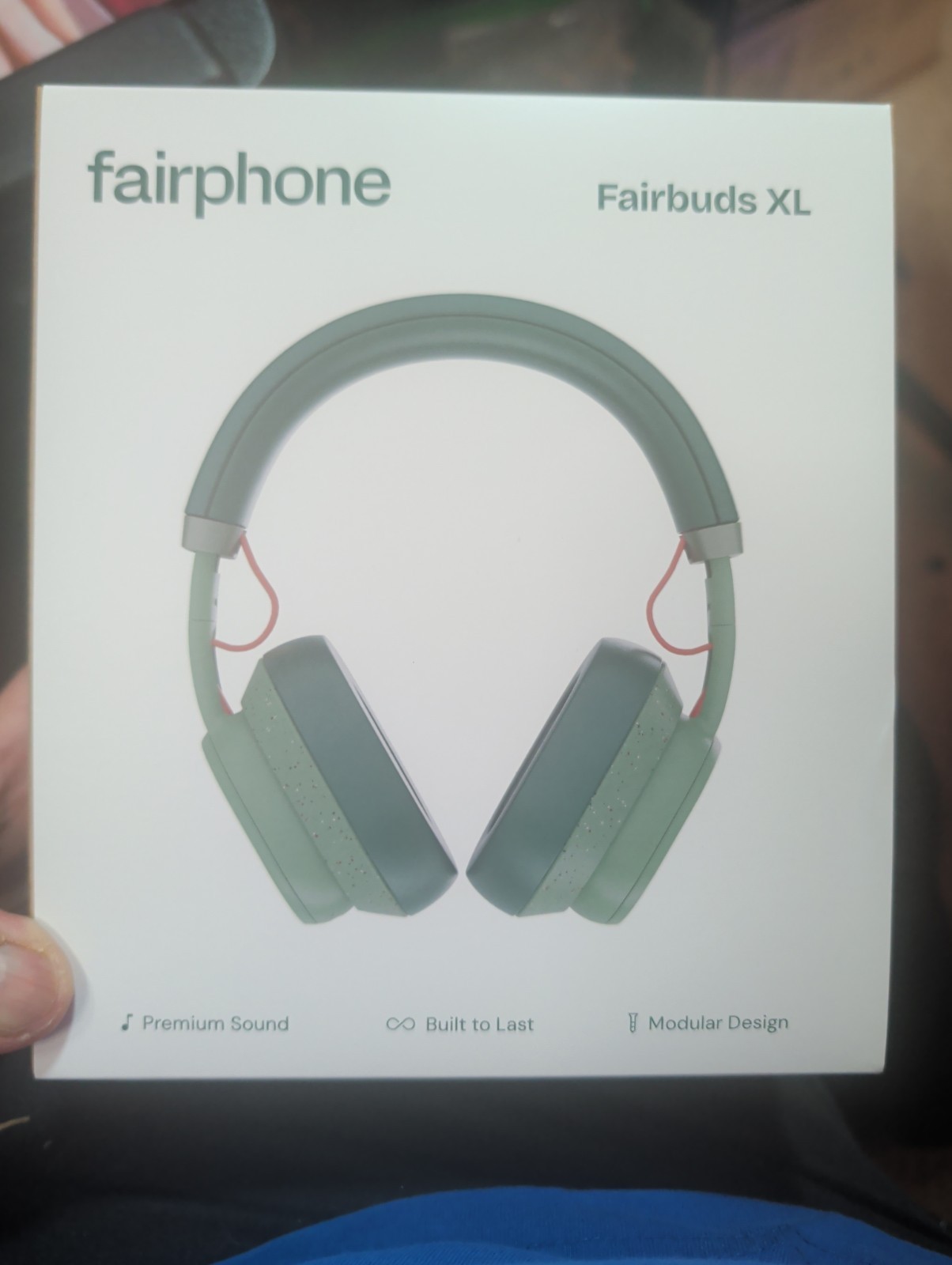 Fairbuds XL by fairphone Wireless Bluetooth Headphones – Green, Brand New