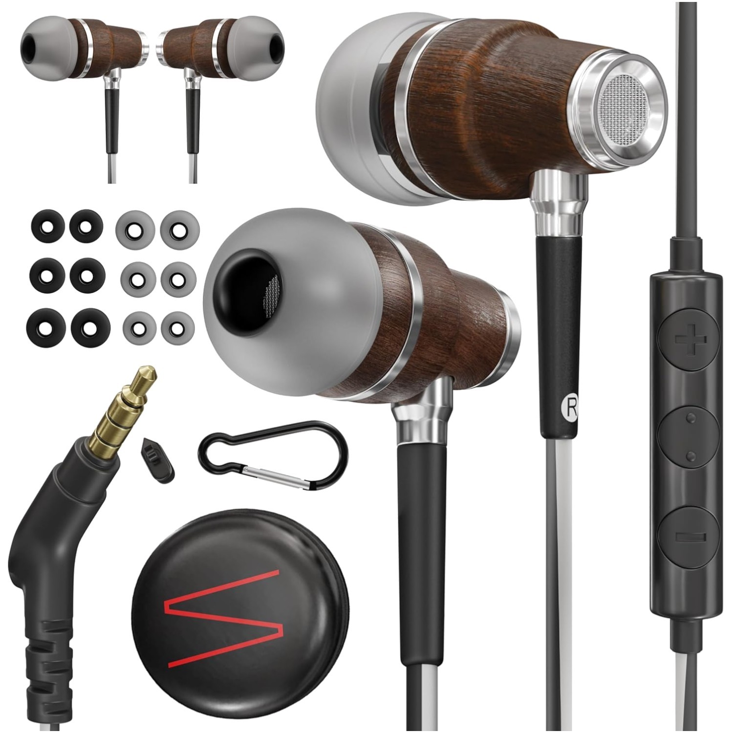 Lightweight 3.5mm Wired Earbuds with Noise Cancellation – Travel-Friendly Design