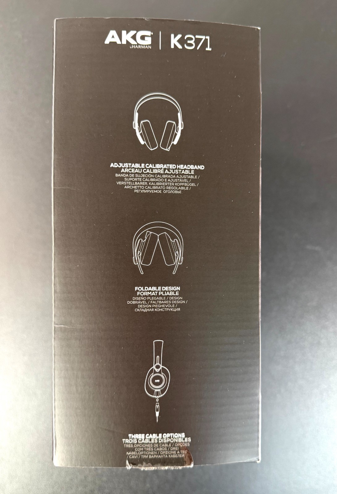 AKG K371 Over-Ear Oval Closed-Back Pro Studio Headphones 50MM Drivers / Swivel