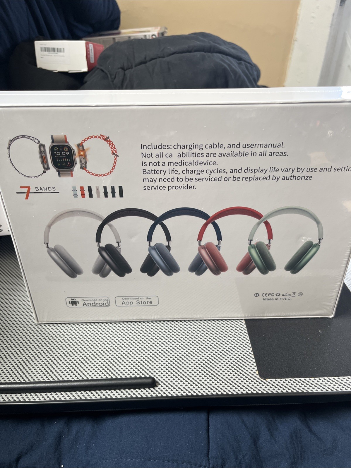 Ultra 2 in 1 Headphones & Watch Combo. Factory Sealed. See Description & Photos