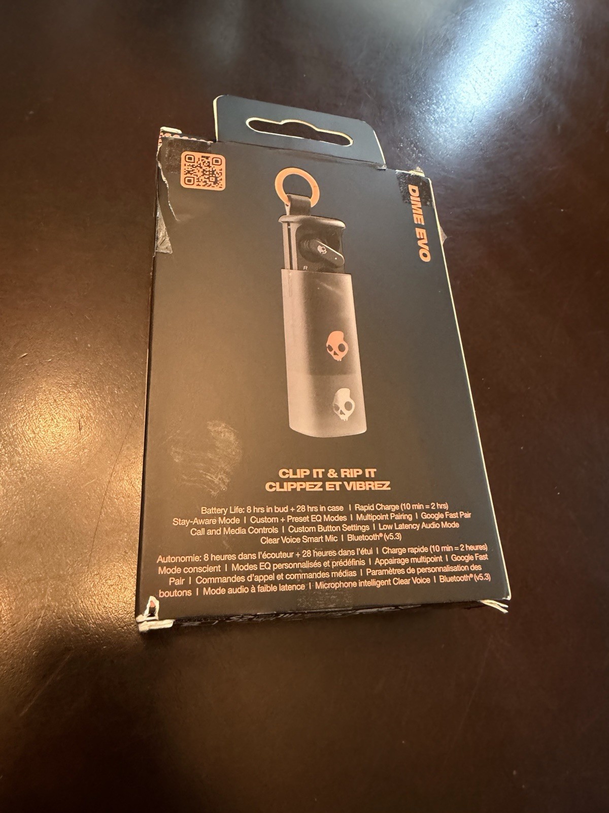 Skullcandy Dime Evo XT Wireless Earbuds In-Ear Headphones Black S2DTW