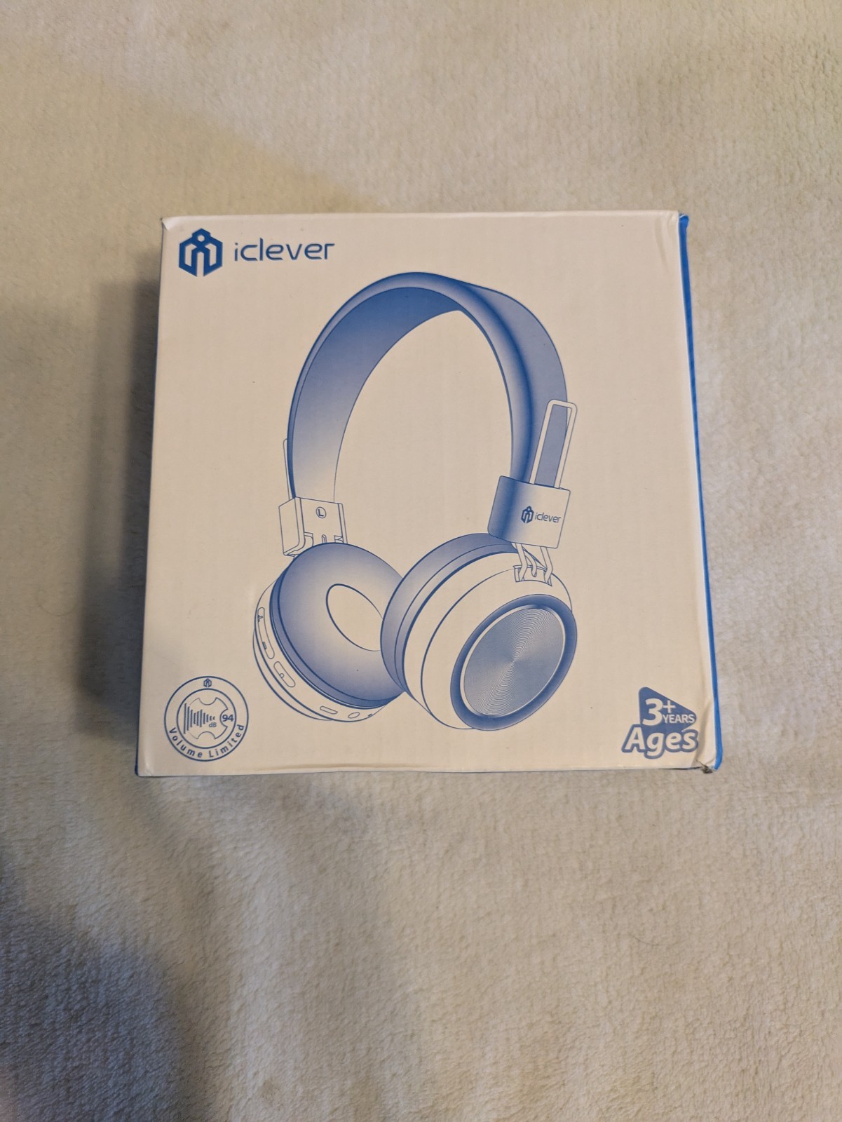 iClever BTH03 Kids Headphones Bluetooth 5.0, Foldable,Colorful LED Lights Stereo