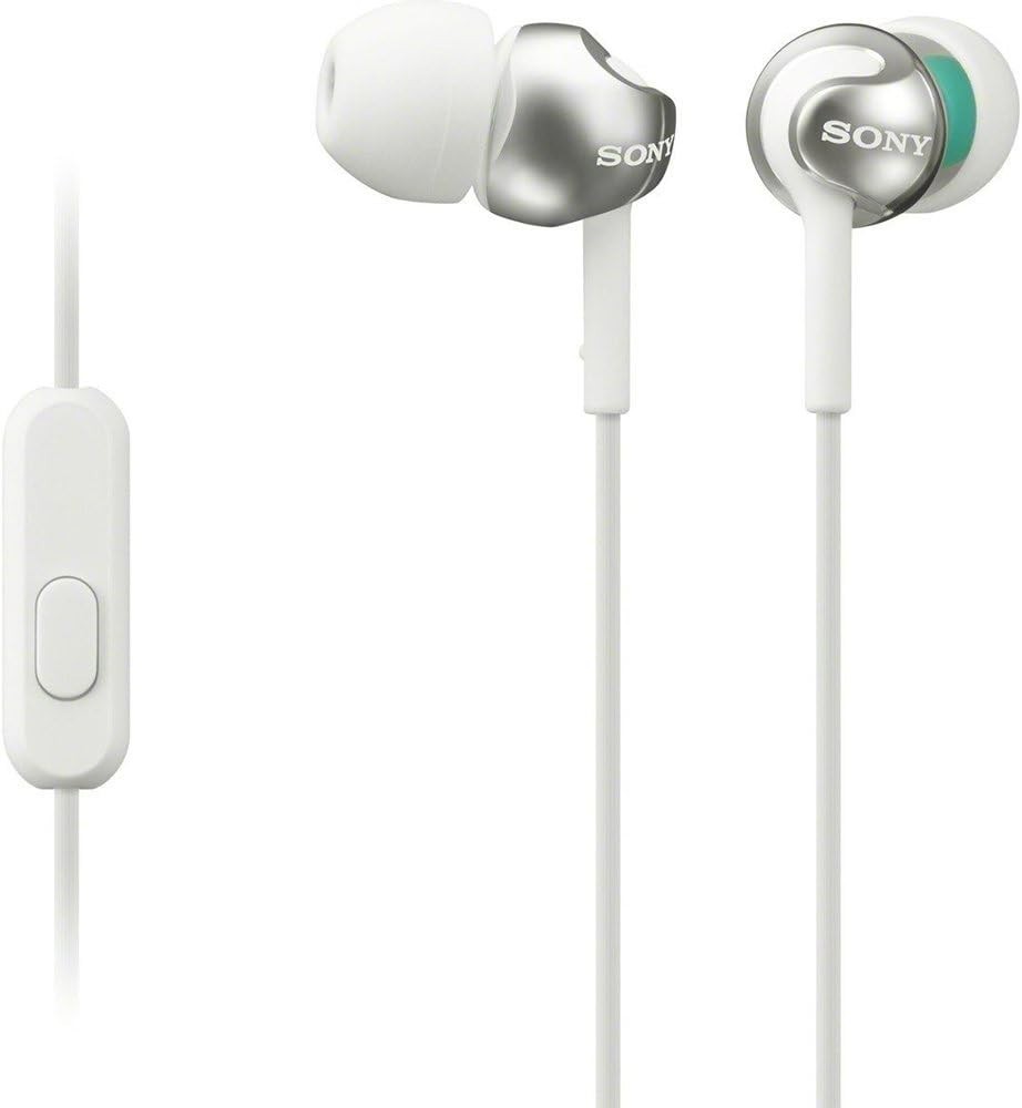 Sony MDR-EX110AP Step-Up EX Series Earbud Headset w/ Microphone Black/Blue/White