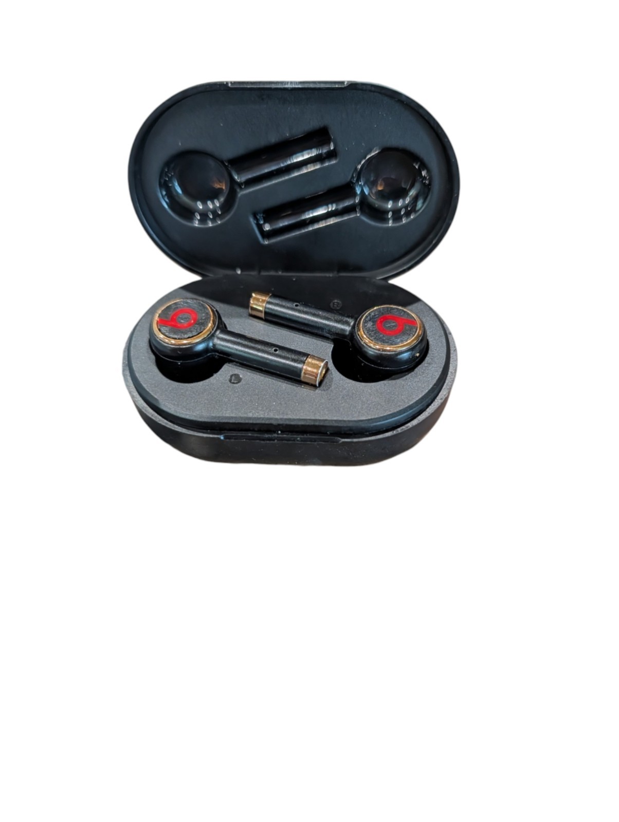 Beats Wireless Tour 3 Earbuds Black With Case + New Pads