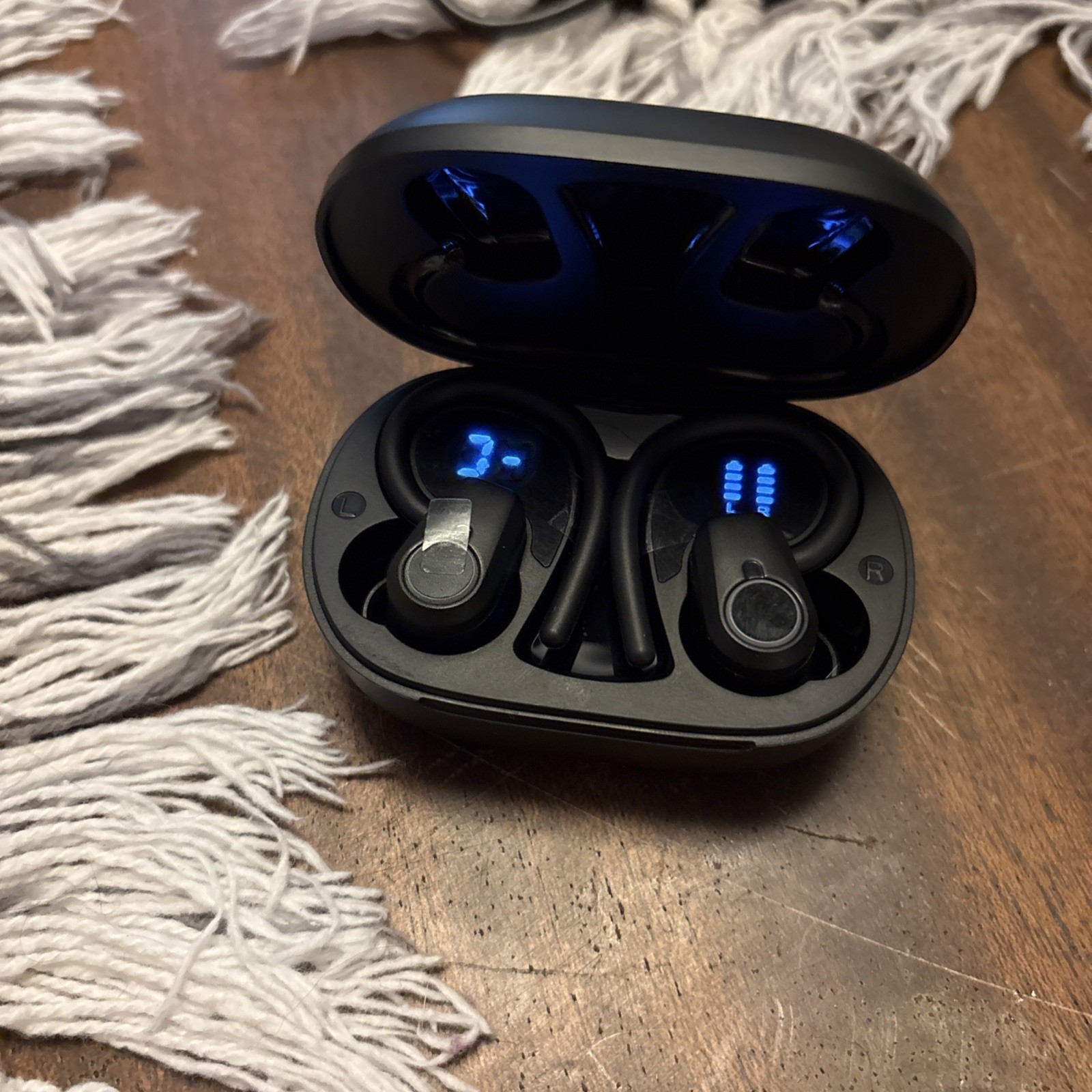 Wireless Earbuds, 2023 Bluetooth Headphones 5.3 Sport, 50H Ear buds Jet, Jet