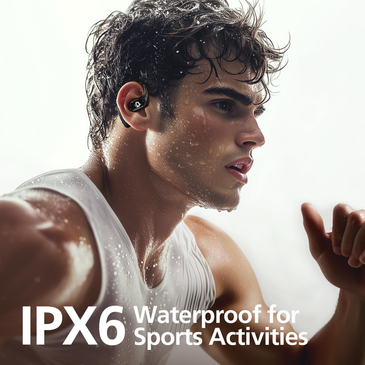 Open Ear Headphones with 35 Hours Playtime, True Wireless Air Conduction Earbuds