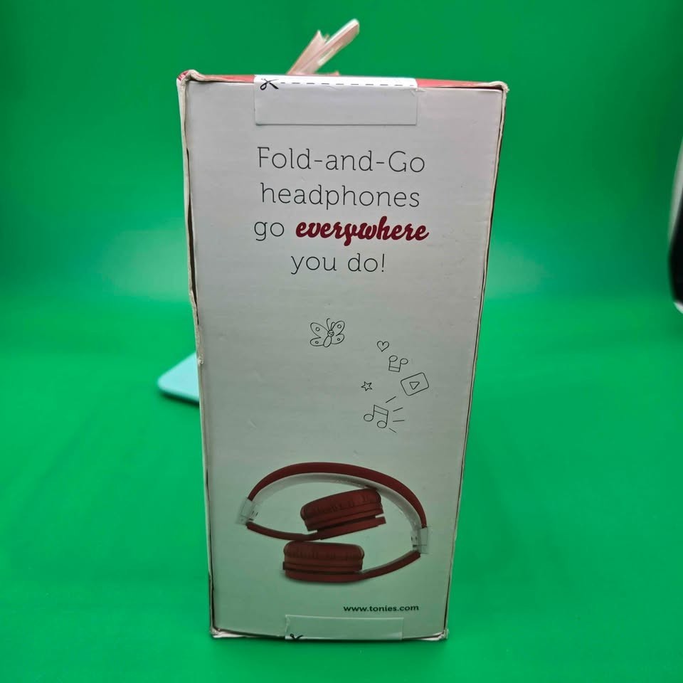 NIB Tonies Kids Headphones Red Fold-and-Go Safe Listening 3+ [71]