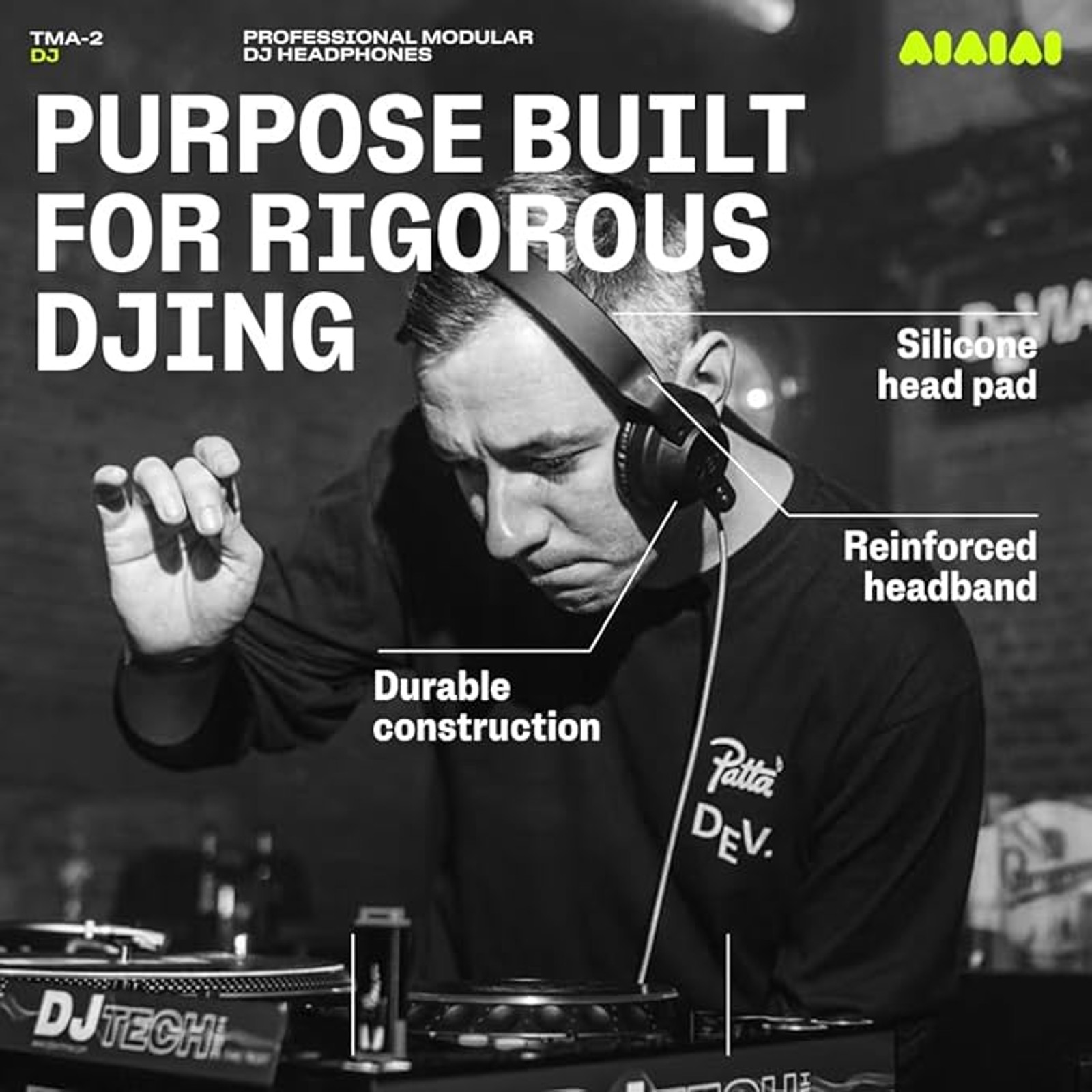 AIAIAI TMA-2 DJ Modular Headphones 075002 Biocell Diaphragm DJ Preset 40mm 32Ohm