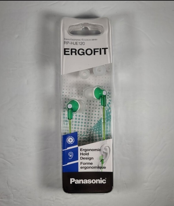 Panasonic RP-HJE120 ErgoFit Wired In-Ear Stereo Earbud Headphones