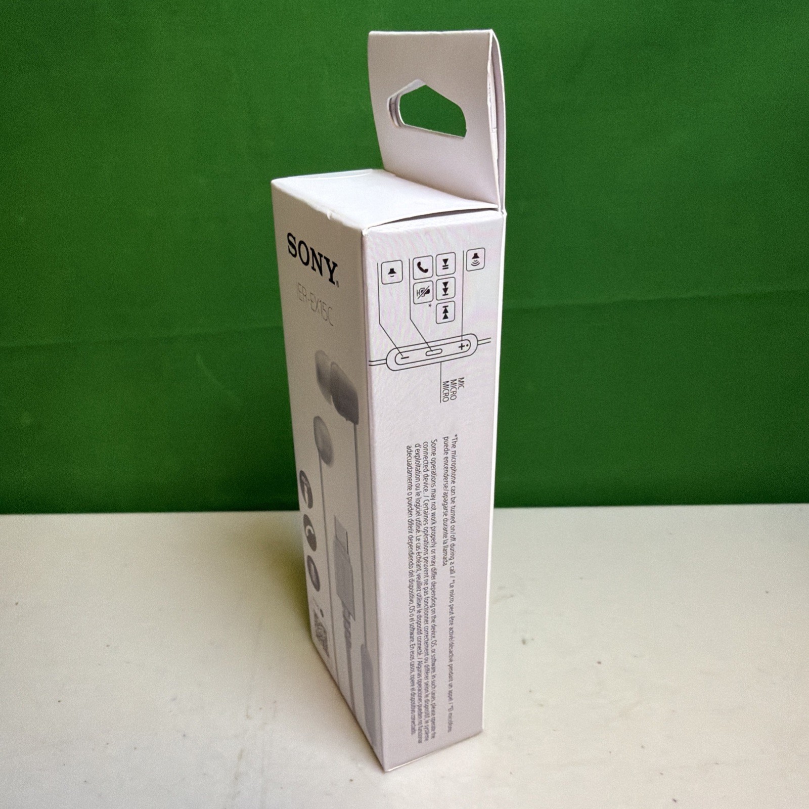 Sony IER-EX15C B Stereo Earbud Headphones Wired In-Ear Earphones USB-C (White)