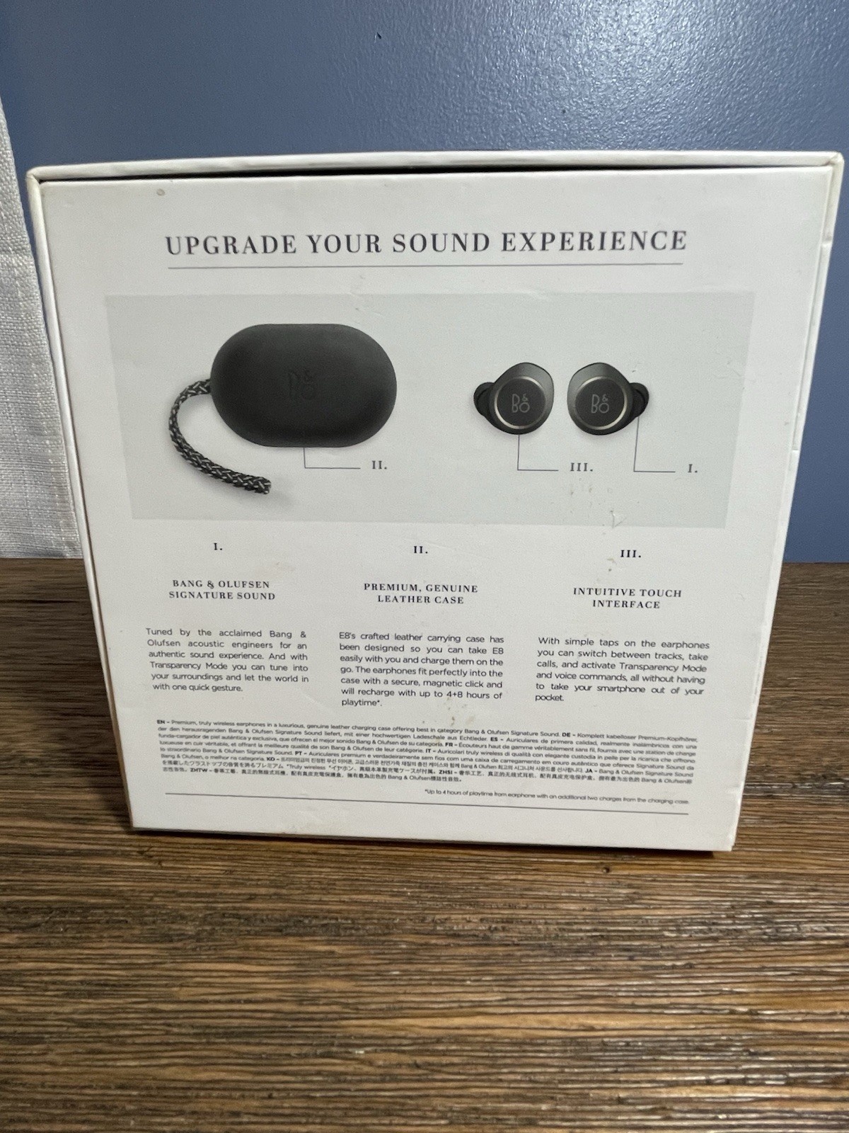 Bang & Olufsen Beoplay E8 B&O True Wireless Earphones Charcoal Sand PN: 1644126