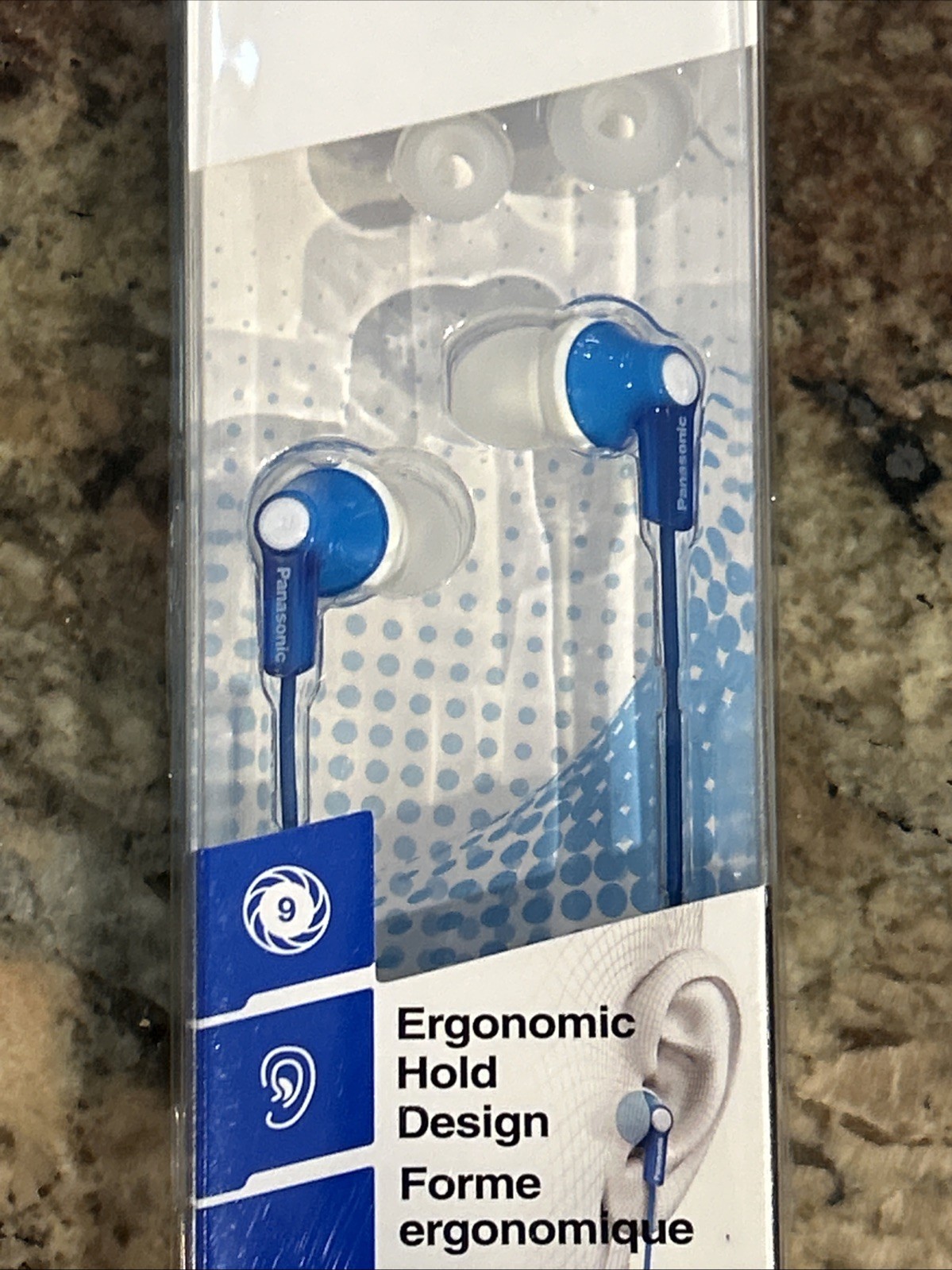 Panasonic RP-HJE120 ErgoFit In-Ear Earbuds Blue 3.5mm Jack headphones