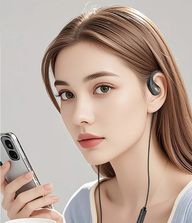 3.5mm TP-C Wired Not in Ear Headphones 9D Surround Sound Music Gaming Headset Ul