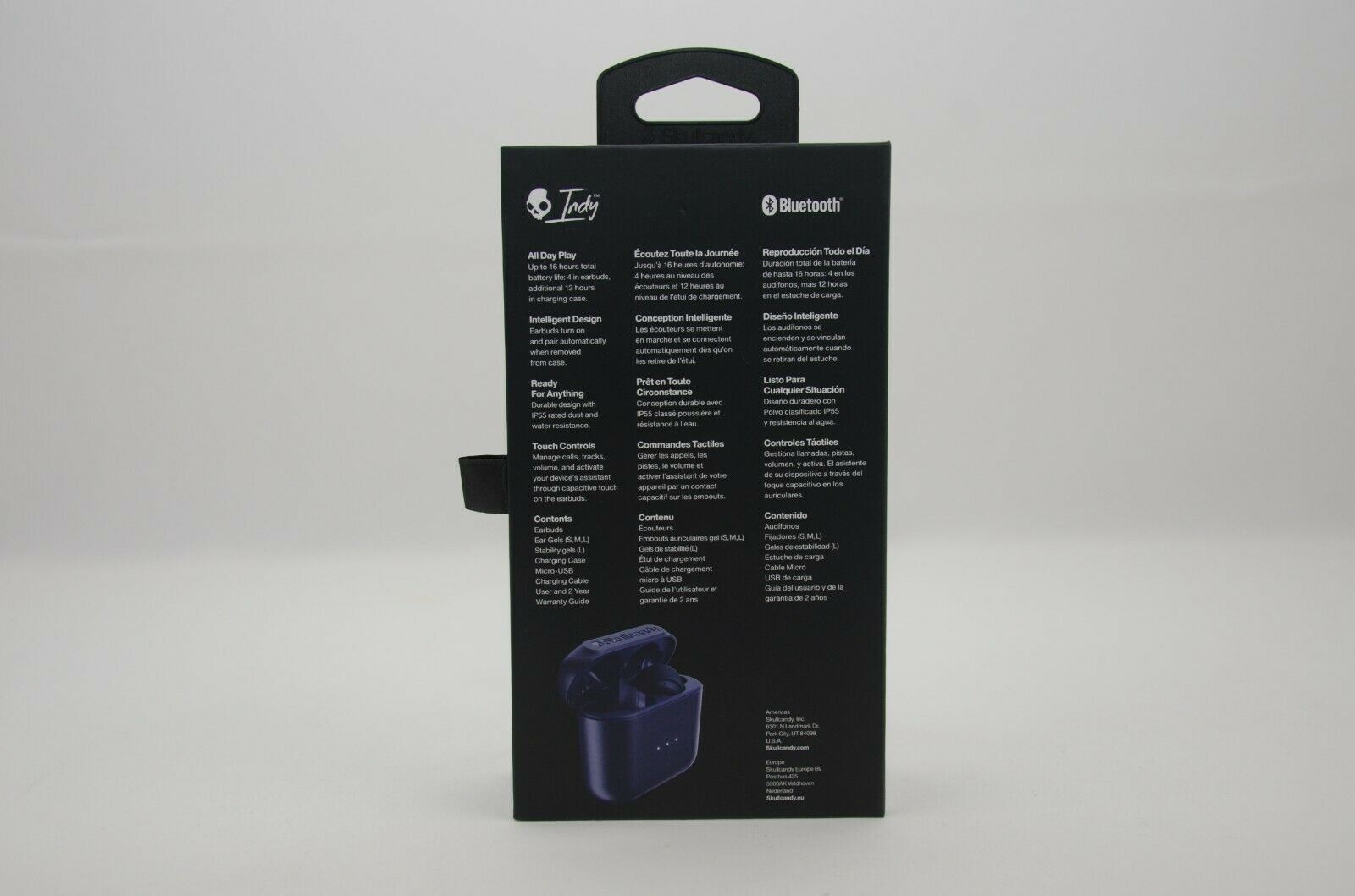 Skullcandy Indy Wireless Earbuds Blue New in Box S2SSW M704