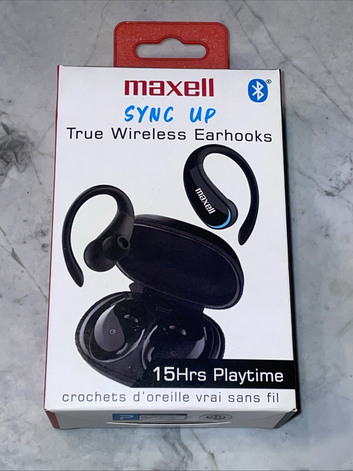 Maxell Sync up True Wireless Earhooks headphone 15 Hrs Playtime