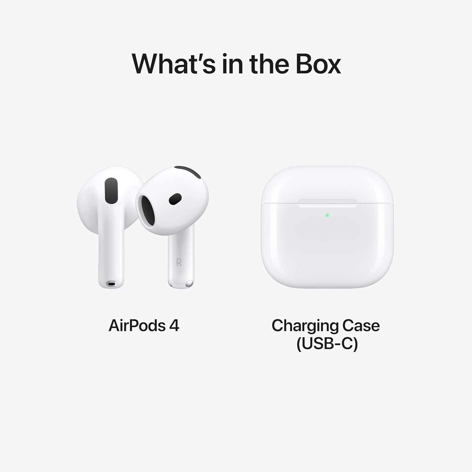 Apple AirPods 4 Wireless Earbuds, H2 Chip, Up to 30 Hours of Battery Life, NEW.