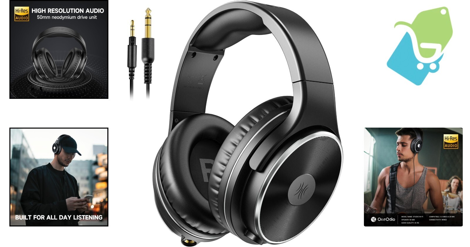 Studio Monitor & Mixing Headphones with Dynamic Drivers for Professional Sound