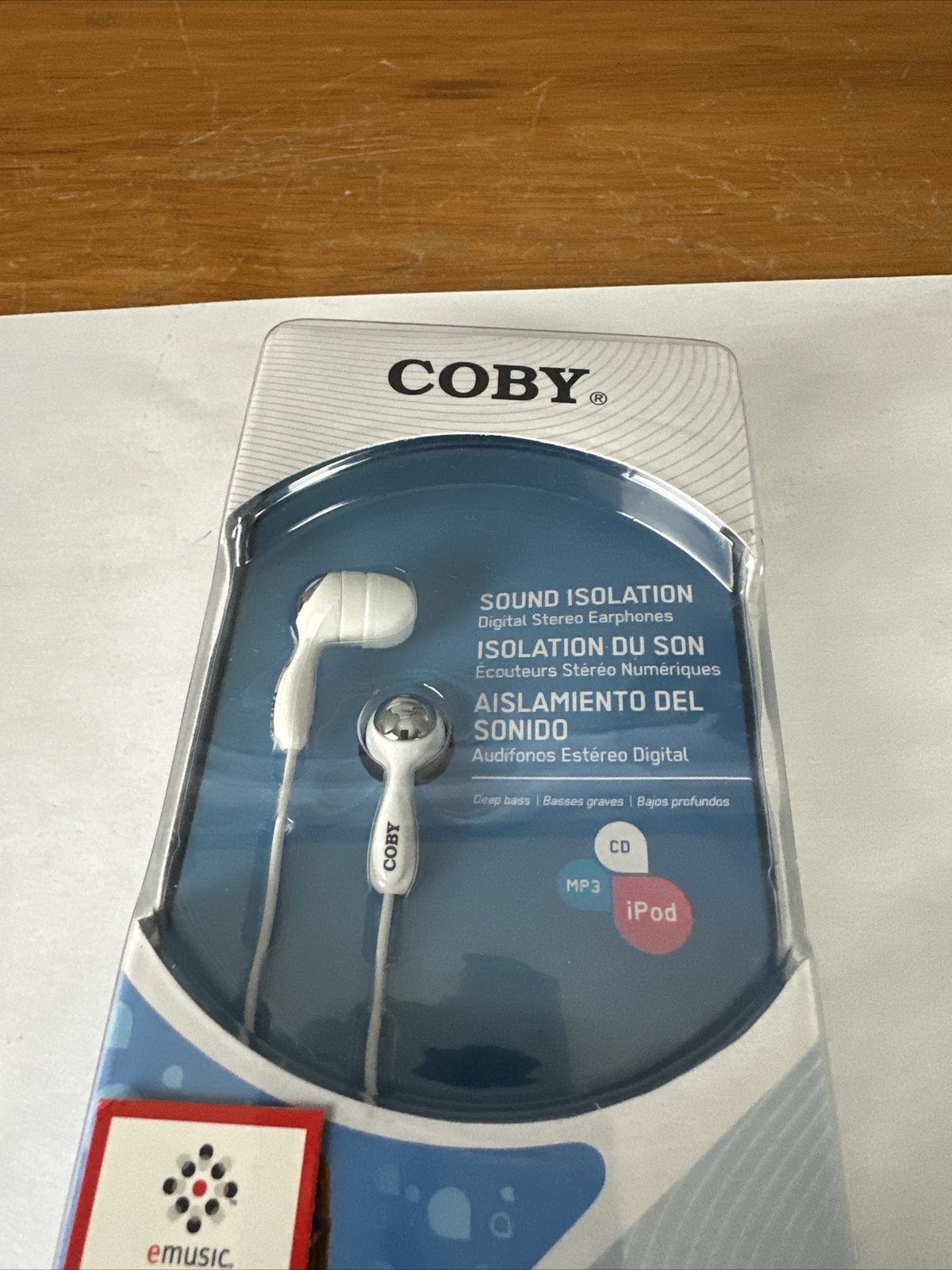 COBY CVE92 Digital Stereo Earphone 3.5mm Plug Earbud Headphones