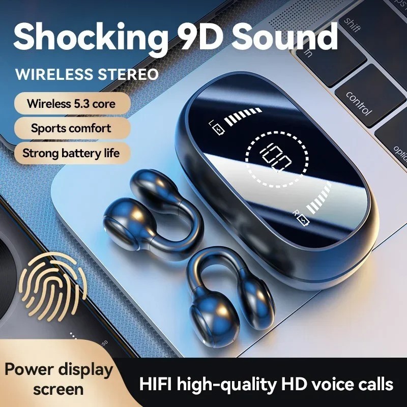 M47 Wireless Earbuds Ear Clips Bluetooth Sport Buds With Charging Case