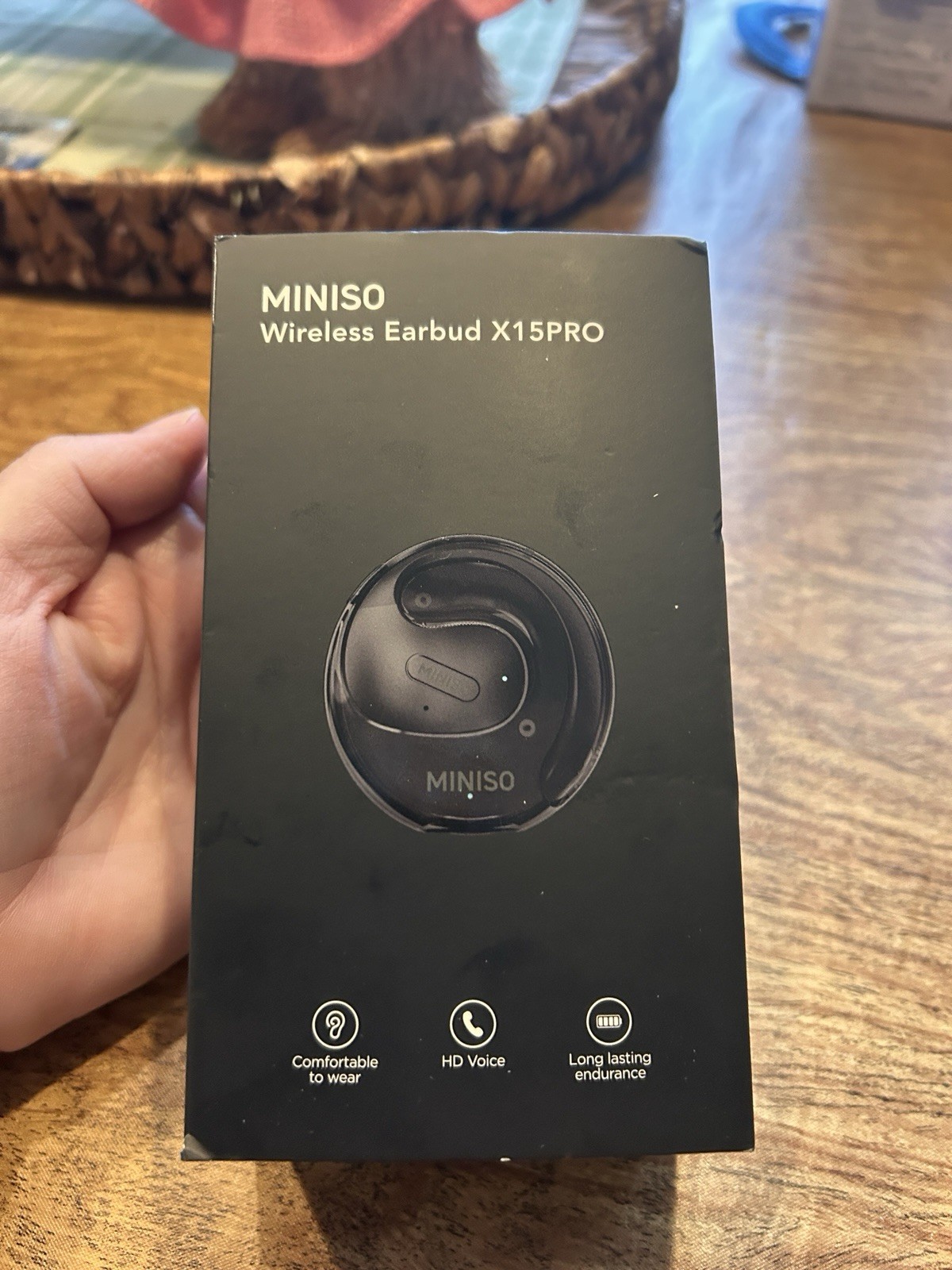 MINISO Unisex Bluetooth Wireless Earbuds Cream X15PRO One Size NIB