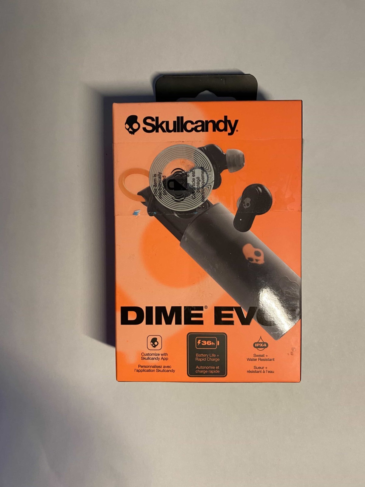 Skullcandy S2DTW Dime Evo TWS Black Earbuds:True Black, Electronically Protected