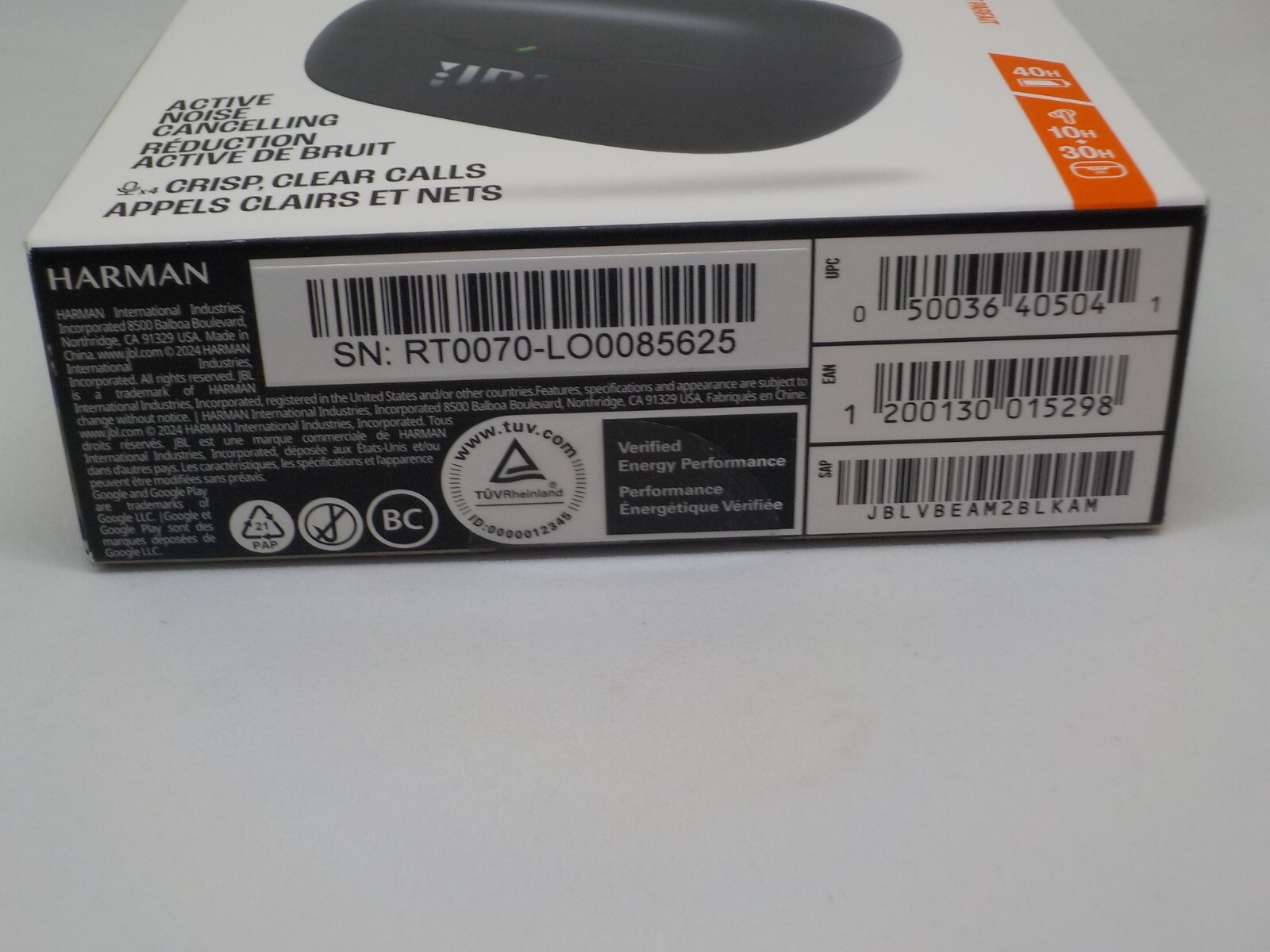New JBL Vibe Beam 2 – True Wireless Noise Cancelling Earbuds Pure Bass Sound