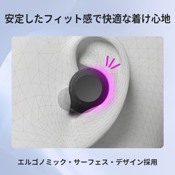 SONY wireless earphones noise cancelling Bluetooth DSEE black WF-C710N B