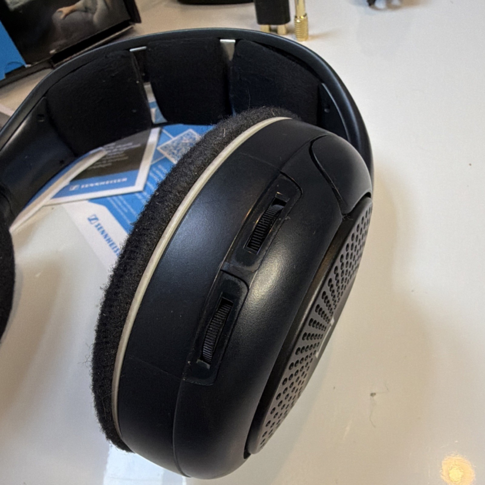 Sennheiser RS120 Wireless Headphones w/ Base Dock Untested Parts/Repair