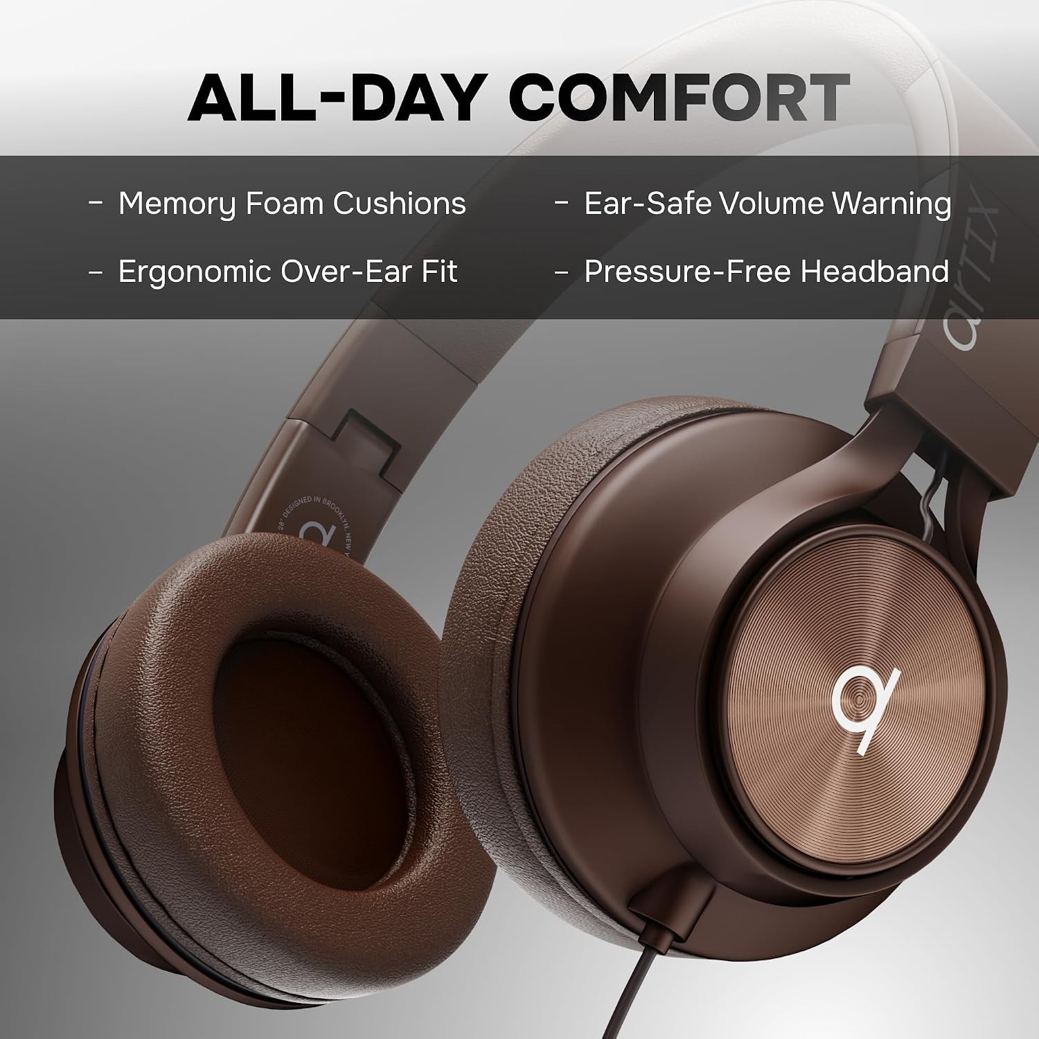 Noise Isolation Over-Ear Headphones for Kids, Teens, Adults