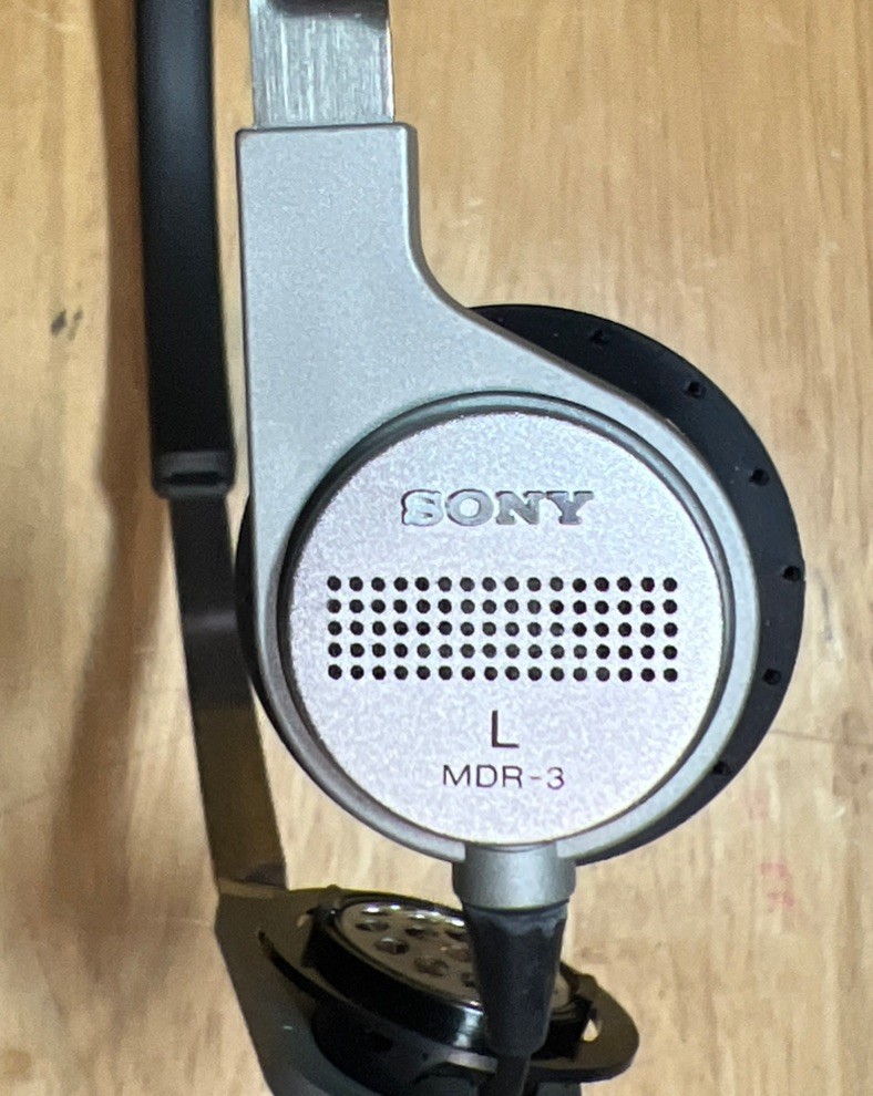 Vintage 1980s NOS SONY MDR-3 STERIO HEADPHONES -TESTED WORK -ORIGINAL PACKAGING