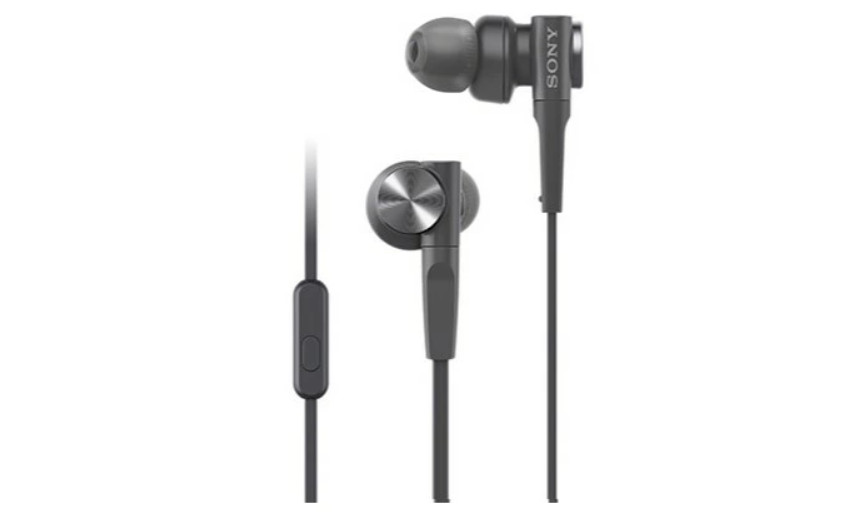 Sony MDR-XB55AP Extra Bass Wired In-Ear Earphones Mic Remote Black Japan