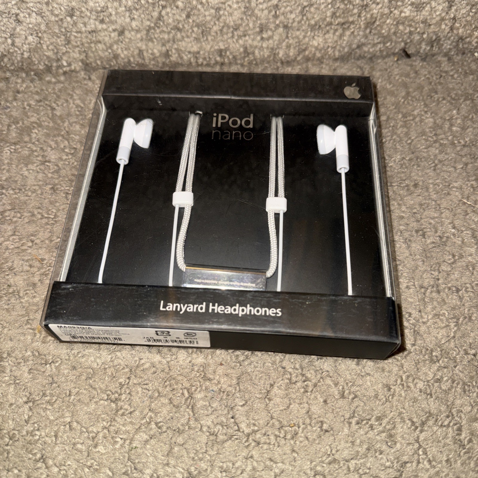 NEW SEALED VTG Apple iPod Nano Lanyard Headphones 1st Generation MA093G/A +NICE+