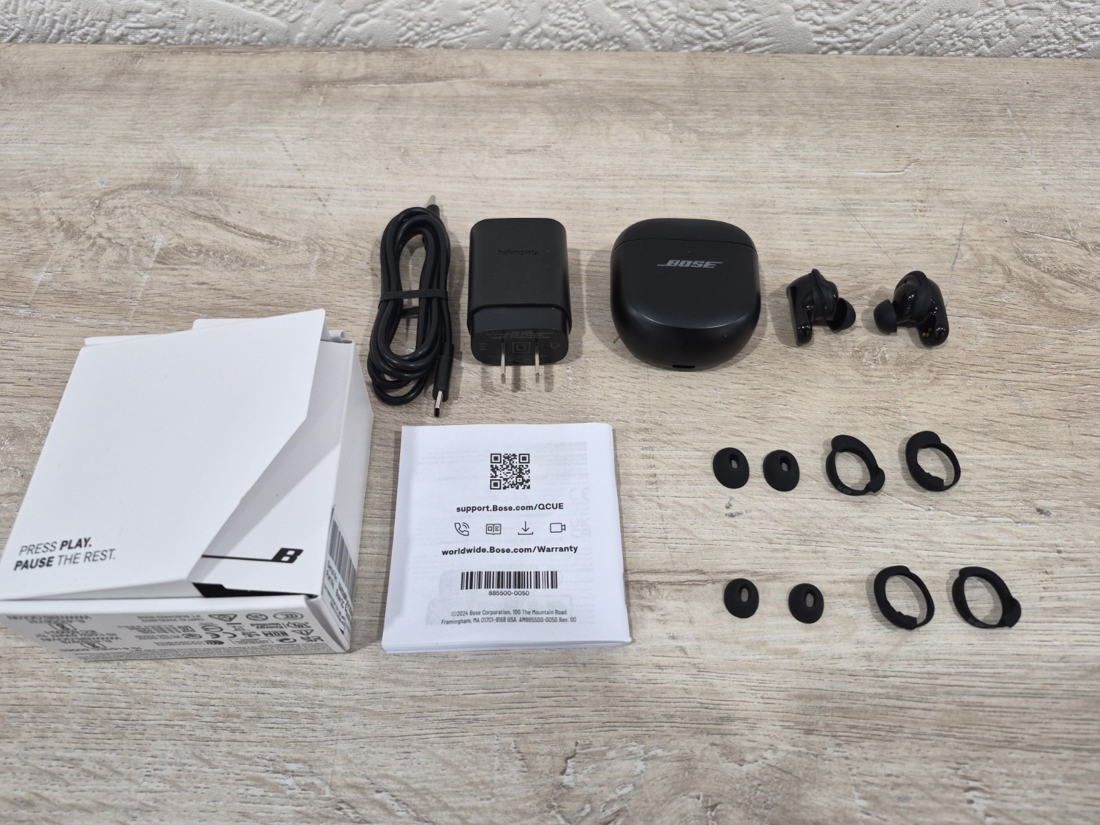 Bose QuietComfort Ultra Wireless Noise Cancelling Earbuds – Black