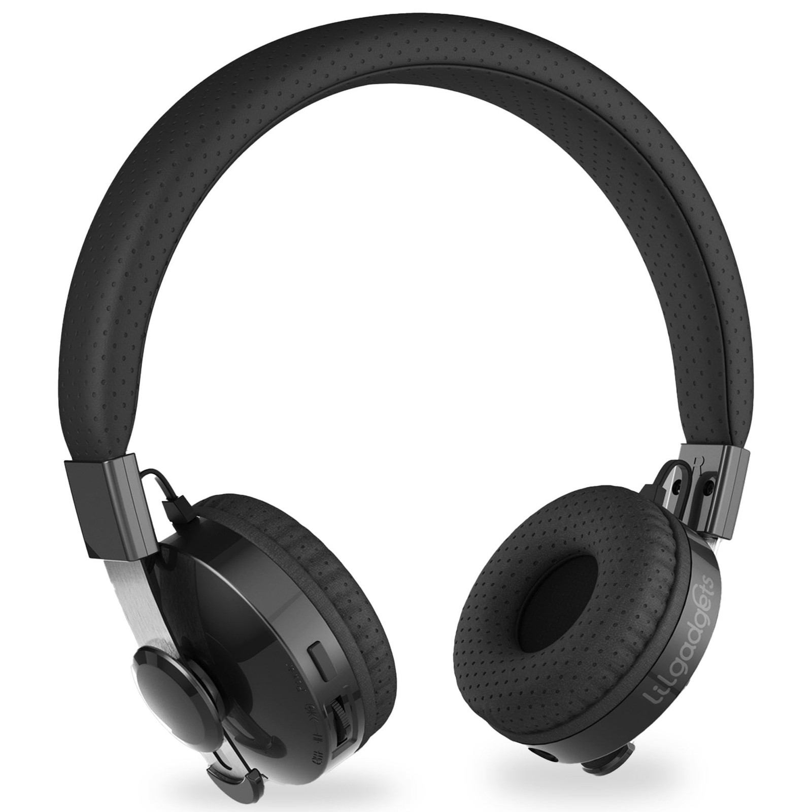 LilGadgets Untangled Pro On-Ear Kids Headphones – Black, 4 Years +, Black