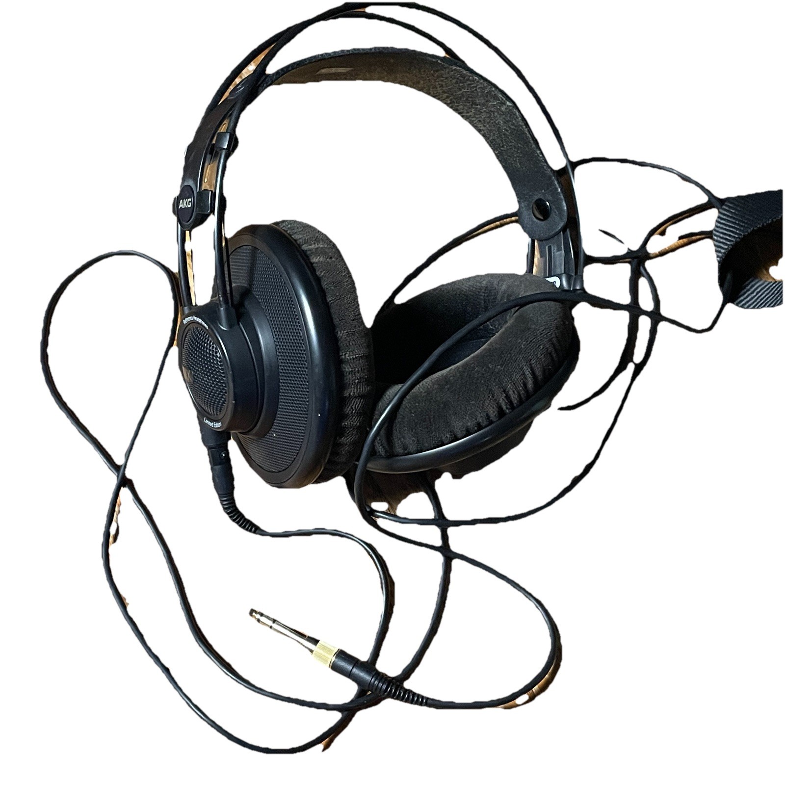 AKG K7XX Massdrop Limited Edition Open-Back Headphones Black Tested Working EUC!