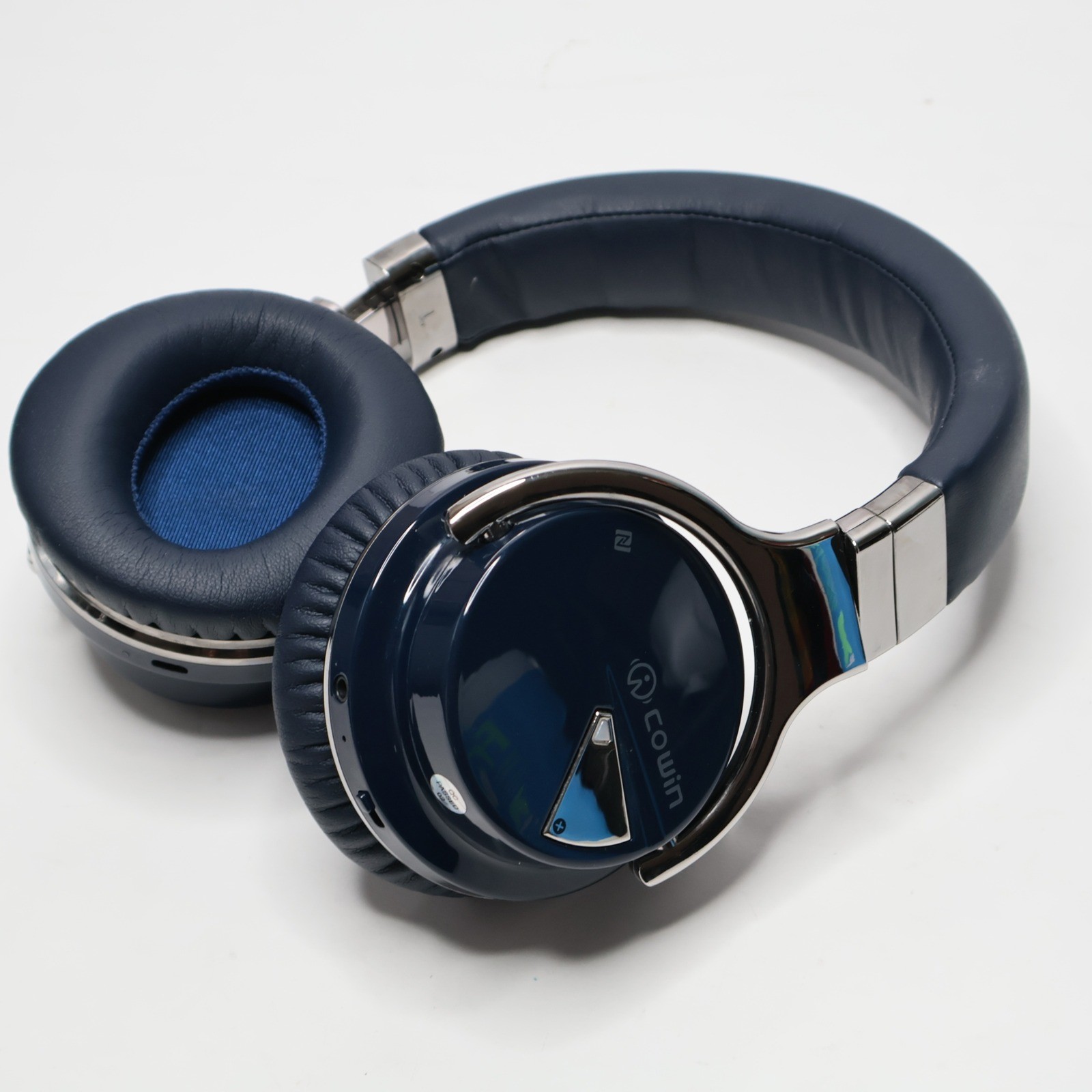Cowin E7 Active Noise Cancelling Bluetooth Headphones Navy Blue Over Ear